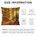 thumbnail image 5 of Orinice  Fall Throw Pillow Cushion Cover, Blurry View of Forest Defoliation Mysterious Dramatic Dreamlike View, Decorative Square Accent Pillow Case,  White, 5 of 5