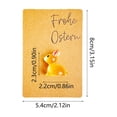thumbnail image 3 of Glow in the Dark Resin Rabbit Pocket Card with Greeting Card – Cute Easter Gift, Wallet Size Keepsake for Friends and Family, 3 of 6