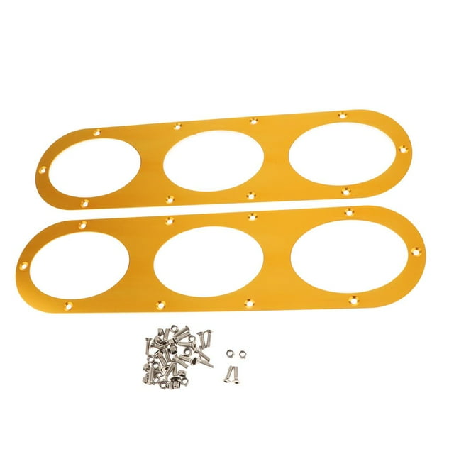 Parachoques trasero Performance Drag Difusores Aluminio Race Apertura de Oro Cola Panel difusor de desviación de aire