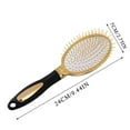 Detangling Hair Brush Straightening Heat Resistant Paddle Brush For Man Woman All Hair Type Gold