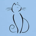 thumbnail image 3 of CafePress - Line Drawn Black Cat Men's Value T Shirt - Light T-Shirt - CP, 3 of 4