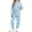 Blue and White - Christmas Tree, variant on DISNIMO Girls 2 Piece Tracksuit Set Christmas Zip-Up Hip Hop Dance Outfit, Christmas Star Printed Jacket and Pant Set with Side Pockets, Soft Breathable Fabric, for Girls Aged 4-13 Years
