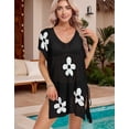 thumbnail image 3 of Beach Cover Up for Women V-Neck Floral Swimsuit Cover Up Casual Loose Crchet Bathing Suit Cover Up Shermie, 3 of 6