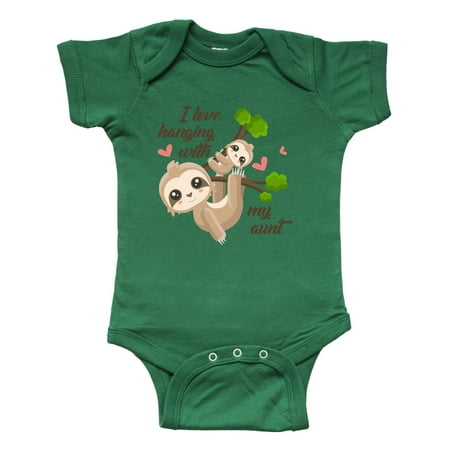 

Inktastic Hanging With My Aunt Gift Baby Boy or Baby Girl Bodysuit