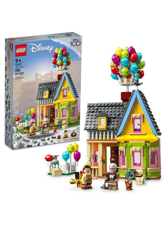 LEGO Disney and Pixar Up House 43217 Disney 100 Celebration Classic Building Toy Set for Kids and Movie Fans Ages 9+, A Fun Gift for Disney Fans and Anyone Who Loves Creative Play