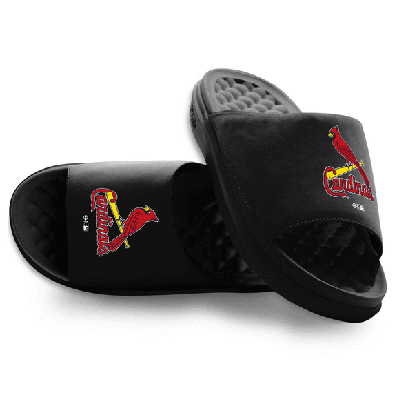 Unisex ISlide Black St. Louis Cardinals Primary Motive Slide Sandals