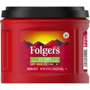 Folgers Half Caff Ground Coffee, Medium Roast, 22.6 oz (Pack of 10)