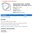 thumbnail image 2 of Negative Battery Cable - Compatible with 2004 Ford F-150 Heritage 4.2L V6, 2 of 2