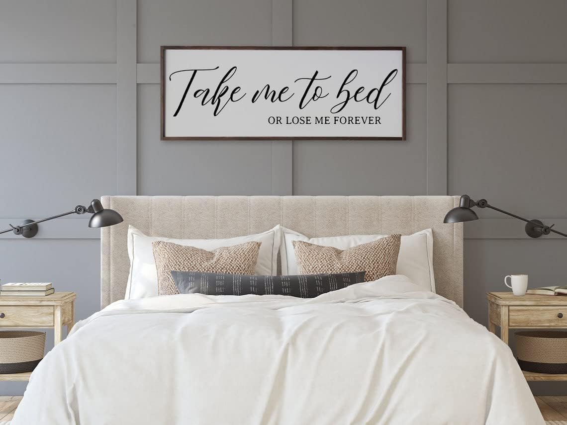 Large Canvas Print 'Take Me To Bed Or Lose Me Forever' Art Perfect
