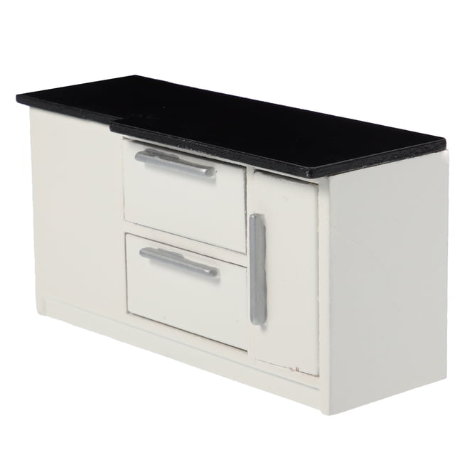EeaseCA Mini House Furniture Miniature Furniture Model Mini Kitchen Cabinet Tiny House Accessory