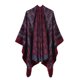thumbnail image 1 of Poncho con frente abierto y diseño vintage para mujer, chal de invierno, 1 of 5