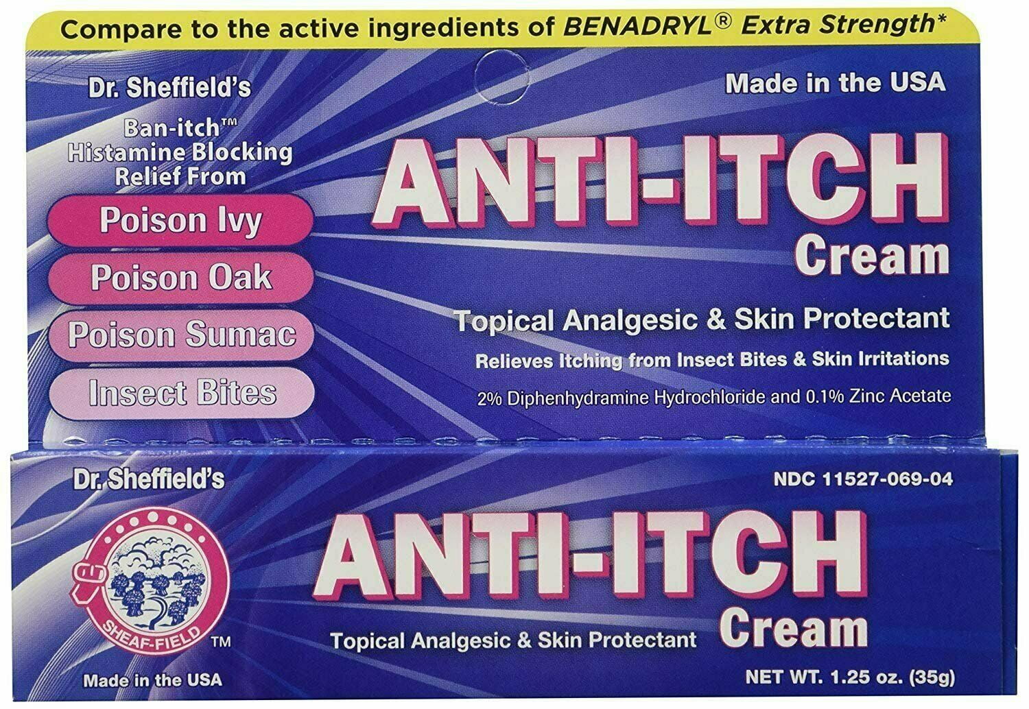 Dr. Sheffield's Anti-itch Cream with Histamine Blocker - 1.25 Oz. 4
