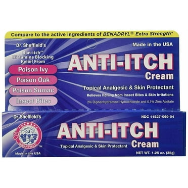 Dr. Sheffield's Anti-Itch Cream with Histamine Blocker - 1.25 Oz. (4)