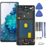 Samsung Galaxy S20 FE 5G Screen Replacement with Frame, 6.5 Inch 120Hz Super AMOLED Touch Digitizer, Full Repair Tool Kit & Tempered Glass Protector for SM-G781B SM-G781U SM-G781V SM-G781W