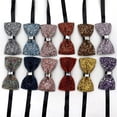 thumbnail image 5 of SIEYIO Mens Adjustable Length Bow Tie Sparkly Rhinestones Crystal Pre-Tied Bowtie Neckwear Banquets Necktie for Wedding Party, 5 of 21