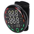 thumbnail image 1 of Blood Pressure Monitor Wrist Type Blood Pressure Measuring Machine with LED Backlit Screen Voice Broadcast for Home Use, 1 of 4