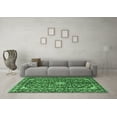 thumbnail image 3 of Ahgly Company Indoor Rectangle Medallion Emerald Green Traditional Area Rugs, 7' x 10', 3 of 4