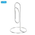 thumbnail image 3 of Uxcell Place Card Holder 4pcs Memo Clip Holder Stand Table Number Holders Paper Clip Shape, Silver 4pcs, 3 of 5