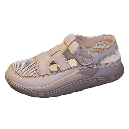 OJSFQUFP Womens Walking Shoes Women Casual Shoes Versatile Fashionable and New Large Women Shoes Fashion Shoes Loafers Women Shoes Khaki 39