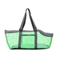 thumbnail image 4 of Bolsa de transporte para mascotas, bolso, jaula, perrera, portátil, con tapete extraíble, bolso de mano, bolso de viaje para perros pequeños, gatos, Gris verdoso, 4 of 8
