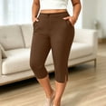 thumbnail image 2 of Zulora Women's High Waist Cropped Jogger Yoga Pants with Side Split Hem Sweat Wicking Fabric Slim Fit Active Trousers for Gym Walking Travel and Daily Casual Everyday Wear All Season, 2 of 9