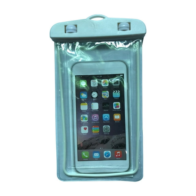 Transemion Waterproof Underwater Case Cover Bag Dry Pouch for Mobile Phone white 1Set