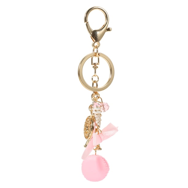 Moluckfu Llavero Con Elementos De Pastel Rosa Colgante Adorable Para Decorar Llaves O
