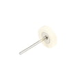 thumbnail image 4 of Mini Wool Felt Buffing Wheels 25mm x 5.5mm with 2.35mm Arbor for Rotary Tool White 3 Pcs, 4 of 4