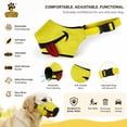 thumbnail image 5 of Funny Dog Muzzle, Soft Nylon Breathable Adjustable Dog Mouth Cover, Anti Barking Dog Muzzle for Walking Travel Pet Supplies, 5 of 7