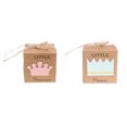 thumbnail image 1 of 100pcs Cajas de Caramelo de Papel de Regalo de Ducha de Bebé Decoración de Fiesta de Bienvenida Al Bebé Rosado/ Azul Sunnimix Cajas de dulces de papel Kraft, 1 of 8