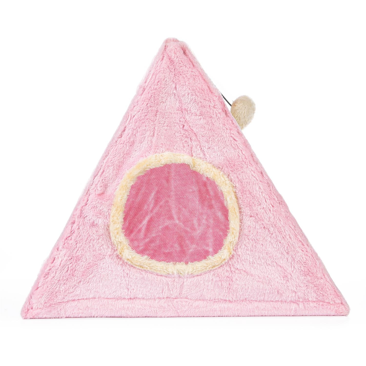 Pefilos Cat Scratch Pad House Condo for Big Cats, Cat Shelter for Winter Foldable Cat Tent Kitten Kitty Nest Bed for Indoor Cats Cave, Pink Pefilos Cat Scratch Pad House Condo for Big Cats, Cat Shelter for Winter Foldable Cat Tent Kitten Kitty Nest Bed for Indoor Cats Cave, Pink