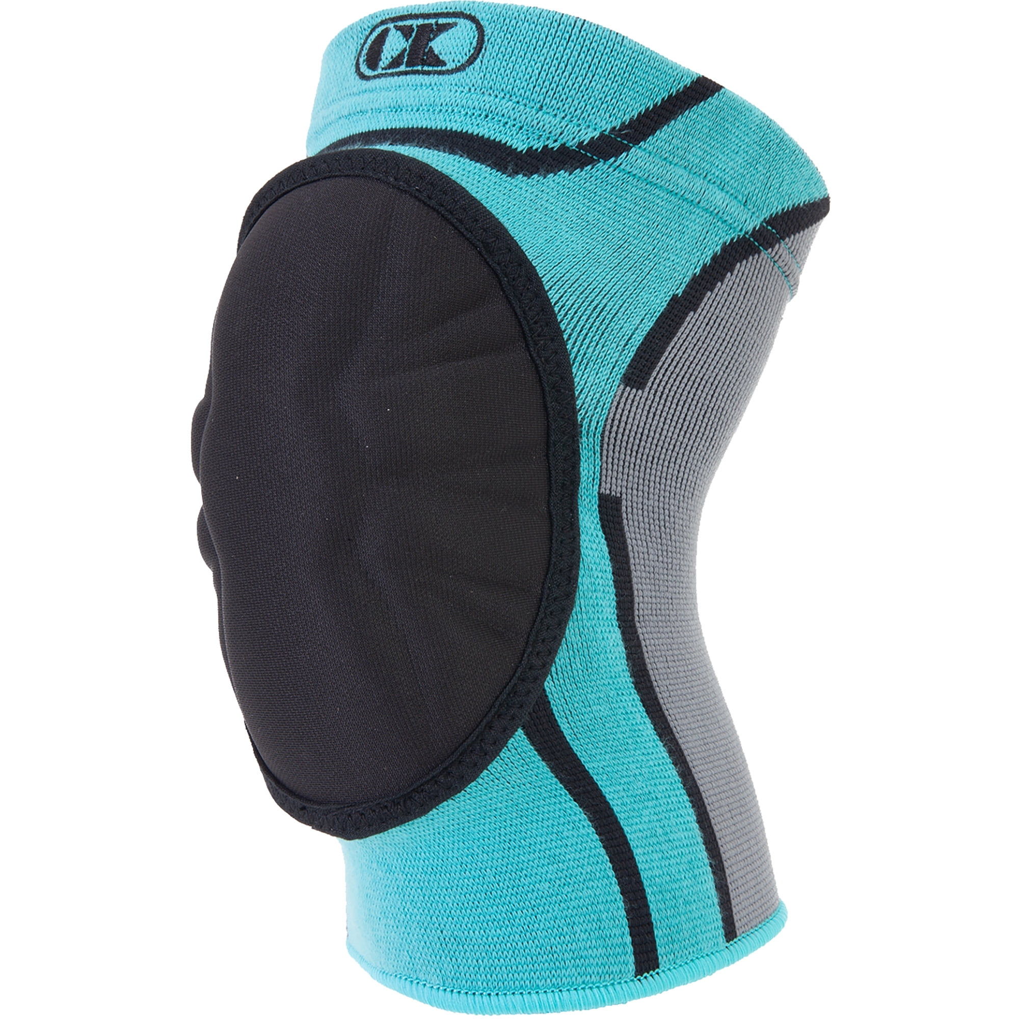Cliff Keen Women's The Huntress Knee Pad - Youth - Teal/Black/Gray