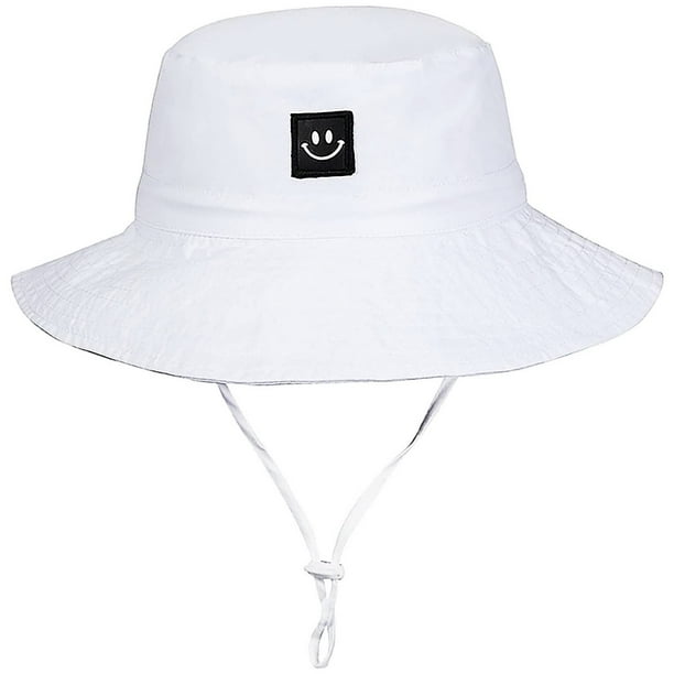 Gorro solar infantil de 55 cubos, cara sonriente, UPF 50+, 0-6 meses