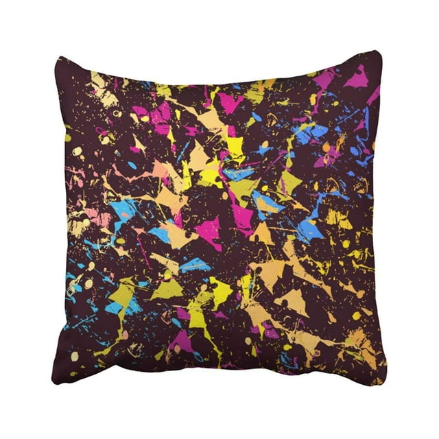 ABPHQTO Pink Urban Colorful Pattern Abstract Bright Club Contraste de color Fashion Funky Funda de almohada 40x40 cm