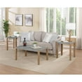 thumbnail image 6 of Alaterre Furniture Newport 36"L Faux Concrete and Wood Coffee Table, Gray & Light Amber, 6 of 9