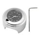 thumbnail image 1 of Reloj universal para manillar de motocicleta de 22-25 mm, montaje de metal, barra de agarre manual, reloj con esfera (esfera negra), 1 of 8
