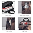 thumbnail image 3 of Honeii Dinosaur Moonlit Forest Print Lightweight Backpacks,Carry on Backpack,Durable Backpack for School, Work & Travel, 3 of 7