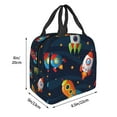 thumbnail image 2 of Naloa Spaceships and Stars Print Lunch Box for Women Men,Insulated Lunch Bag,Lunchbox,Thermal Leakproof Cooler,Reusable Lunch Tote Bag for Work School Travel Picnic, 2 of 7
