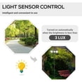 Solar Lamp Post Light with Triple Heads, 72 in Outdoor Street Style for ...