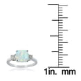 thumbnail image 3 of Anillo Ice Gems en plata de ley con ópalo blanco creado, tamaño 8, 3 of 3