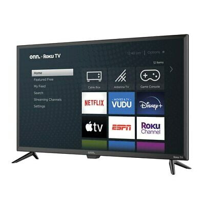 REFURBISHED 0nn 32" Inch Class 720P HD LED ROKU Smart TV Wireless Wifi Streaming Apps