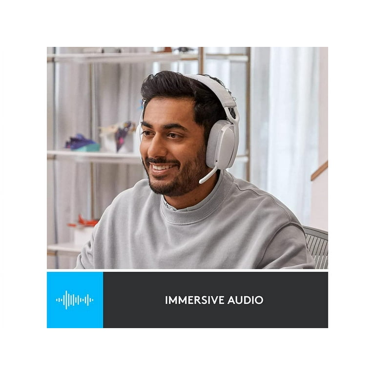 Logitech Zone Vibe 100 Lightweight Wireless Over Ear Headphones with Noise  Canceling Microphone, Advanced Multipoint Bluetooth Headset, Works with  Teams, Google Meet, Zoom, Mac/PC - Off White | Kopfhörer