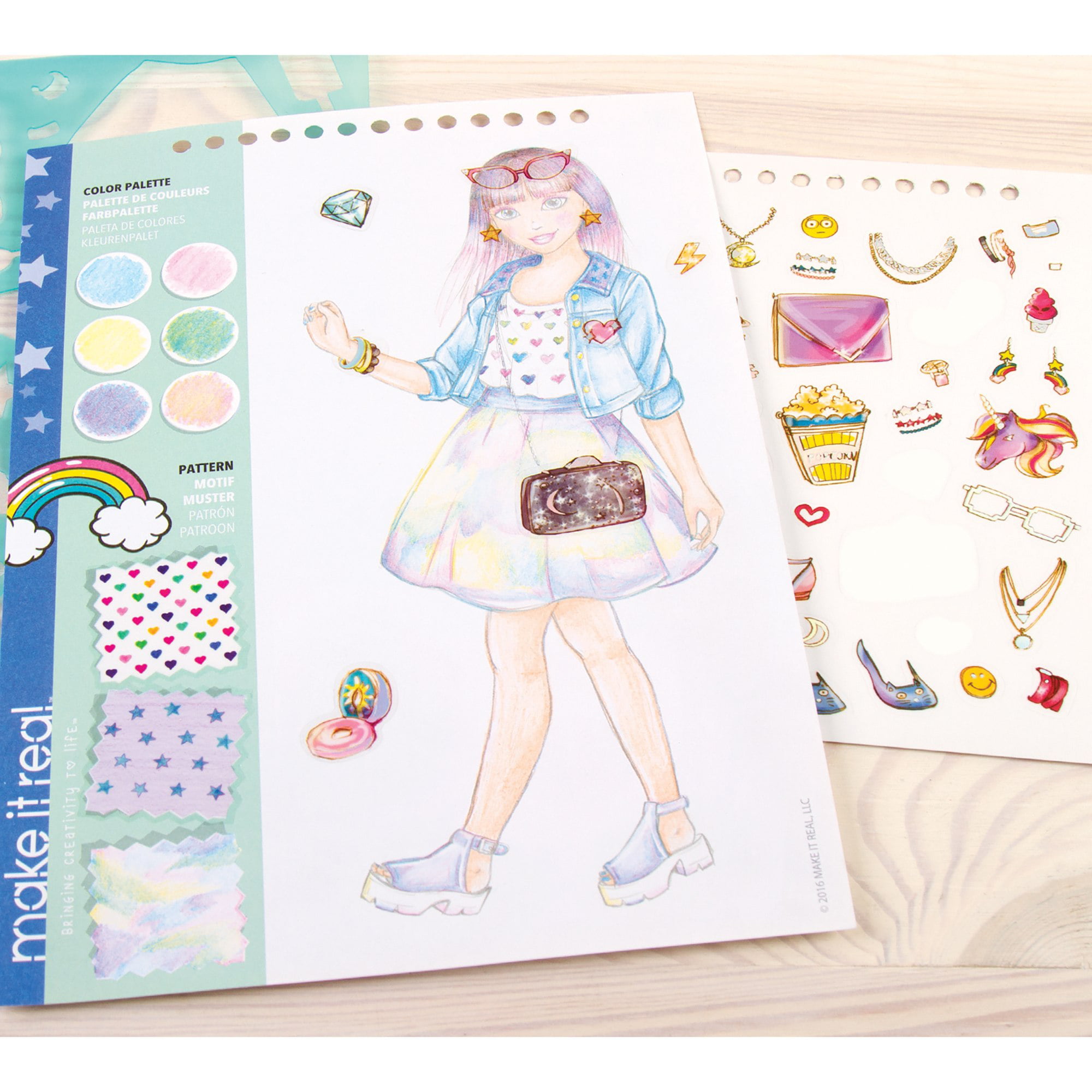 Make-Up Artist AND Fashion Design Sketch Book Set (Fashion Angel) - baby &  kid stuff - by owner - household sale 