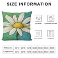 thumbnail image 5 of SHANXI  Spring Pillow Cover Watercolor Daisy Decorations Farmhouse Seasonal Pillow Case Decor for Sofa Couch 20x20in, 5 of 5