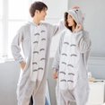 thumbnail image 4 of Pijama de una pieza con dibujos de animales para hombre y mujer, ropa de dormir cálida y cómoda para fiesta de Halloween y Navidad, 4 of 4