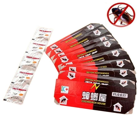 10Pcs Cockroach House Trap Repellent Killing Strong Sticky Catcher Traps Insect