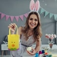 thumbnail image 4 of Paño para dulces Cubos con forma de conejito para niños Bolsa Conejo Pascua Pollo Almacenamiento Huevos Almacenamiento textil para el hogar, 4 of 6