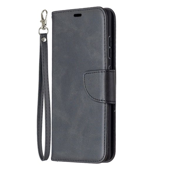 Wallet Case for Samsung Galaxy S20 FE 5G Phone, Premium PU Leather Cards Slots Holder Hand Wrist Strape Folding Stand Folio Flip Cover for Samsung Galaxy S20 Fan Edition 5G, Black