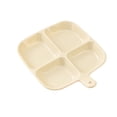 thumbnail image 1 of Beautynvta - Platos divididos para adultos y niños (liquidación), bandejas apilables de 4 compartimentos para comer con separadores para exteriores, camping, pícnics, fiestas y cenas familiares, 19,8, 1 of 7