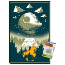 Star Wars: Return of the Jedi - Funeral Wall Poster with Pushpins, 14.725" x 22.375"